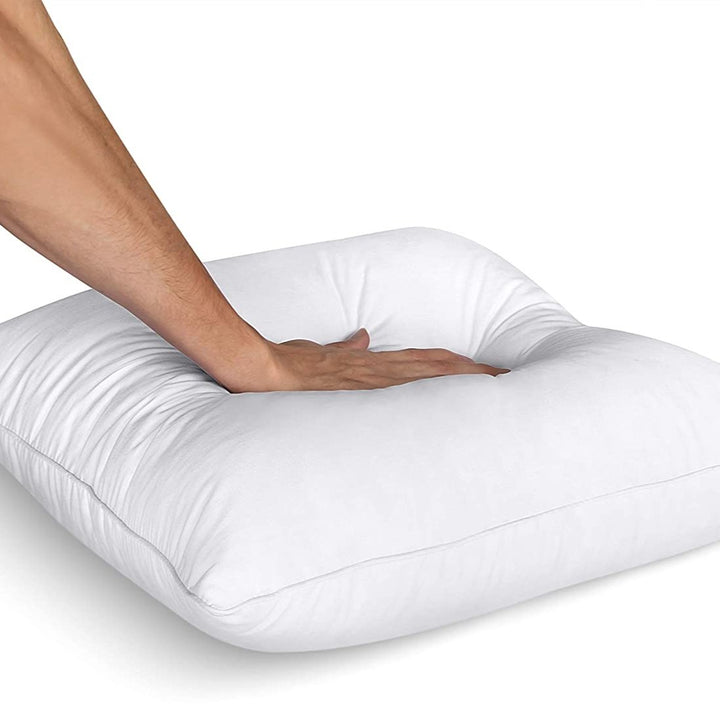 VibeCore Throw Pillow Insert Fluffiness - Soft Cotton Fiber Fill for Ultimate Comfort, Provides Long-Lasting Support, Ideal for Adding Plush Fluffiness to Any Throw Pillow Cover, Perfect for Couch, Bedroom, or Dorm Room