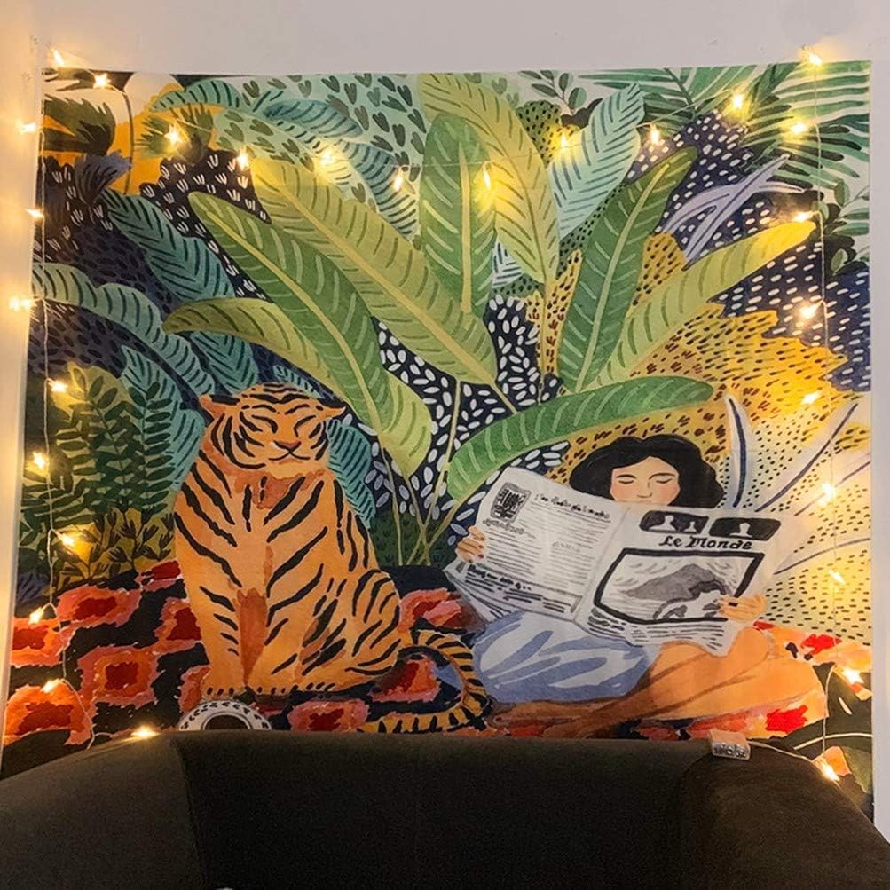 VibeCore Tiger Lounge Tapestry