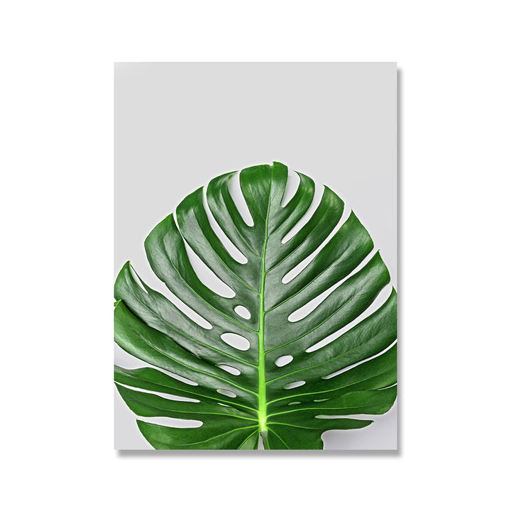 VibeCore Tropical Leafs Canvas Prints Option C: Top of tropical leaf