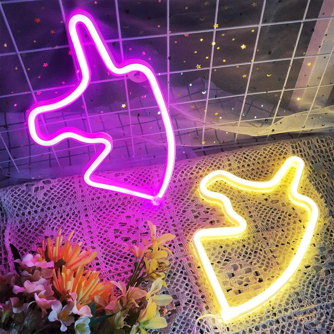 VibeCore Unicorn Neon Light Pink and Warm White