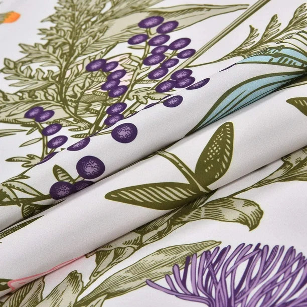 VibeCore Wildflowers Tapestry Material Close Up