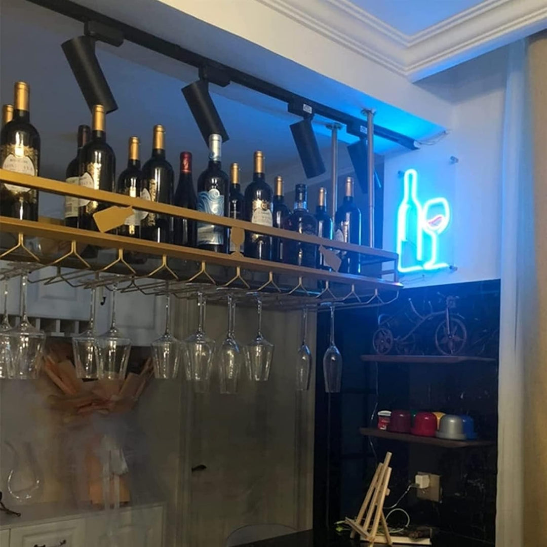 VibeCore Wine Neon Light On Bar Wall