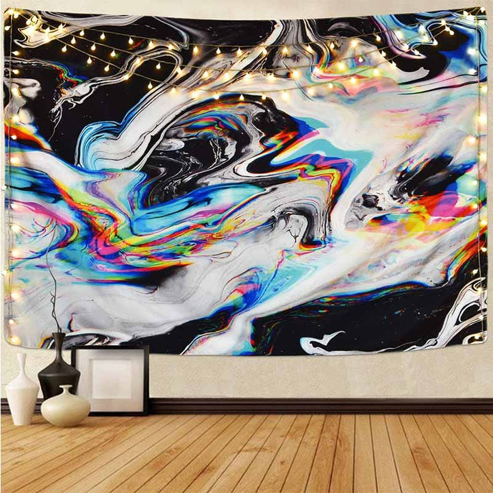 VibeCore Blurred Black Marble Tapestry Product View