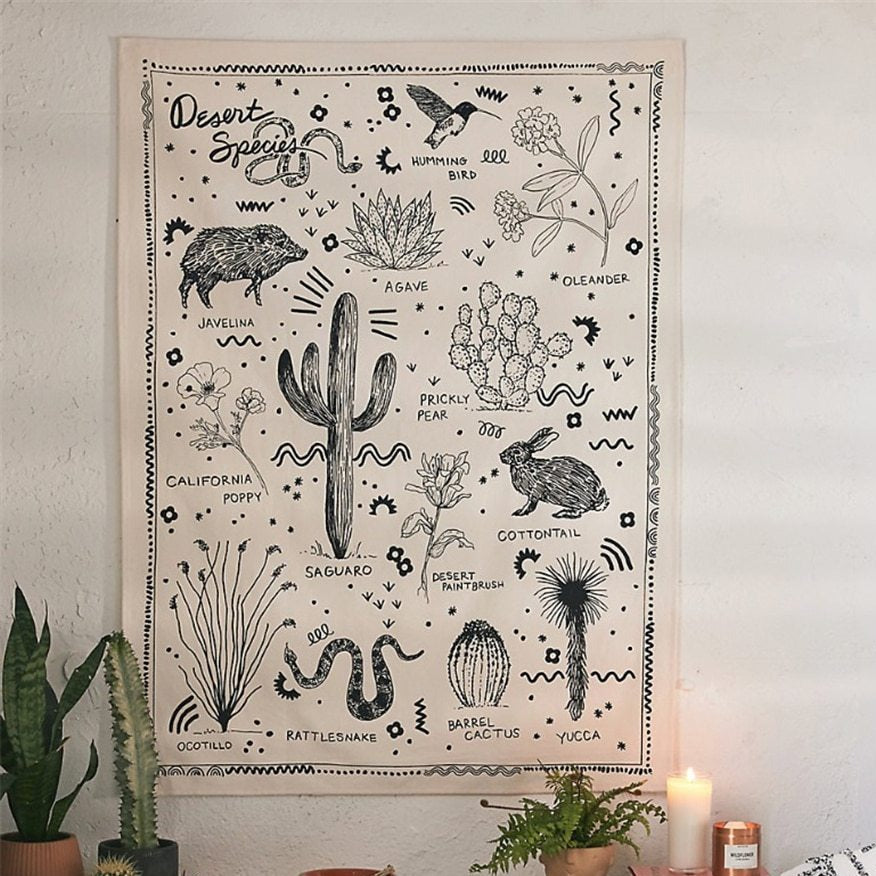 VibeCore Hippie Saguaro Tapestry