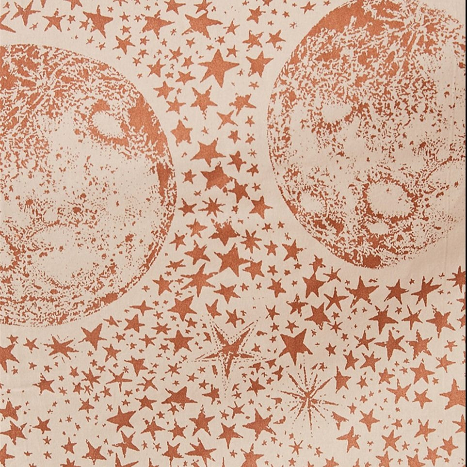 VibeCore Pink Moon Phases Tapestry Design Close Up