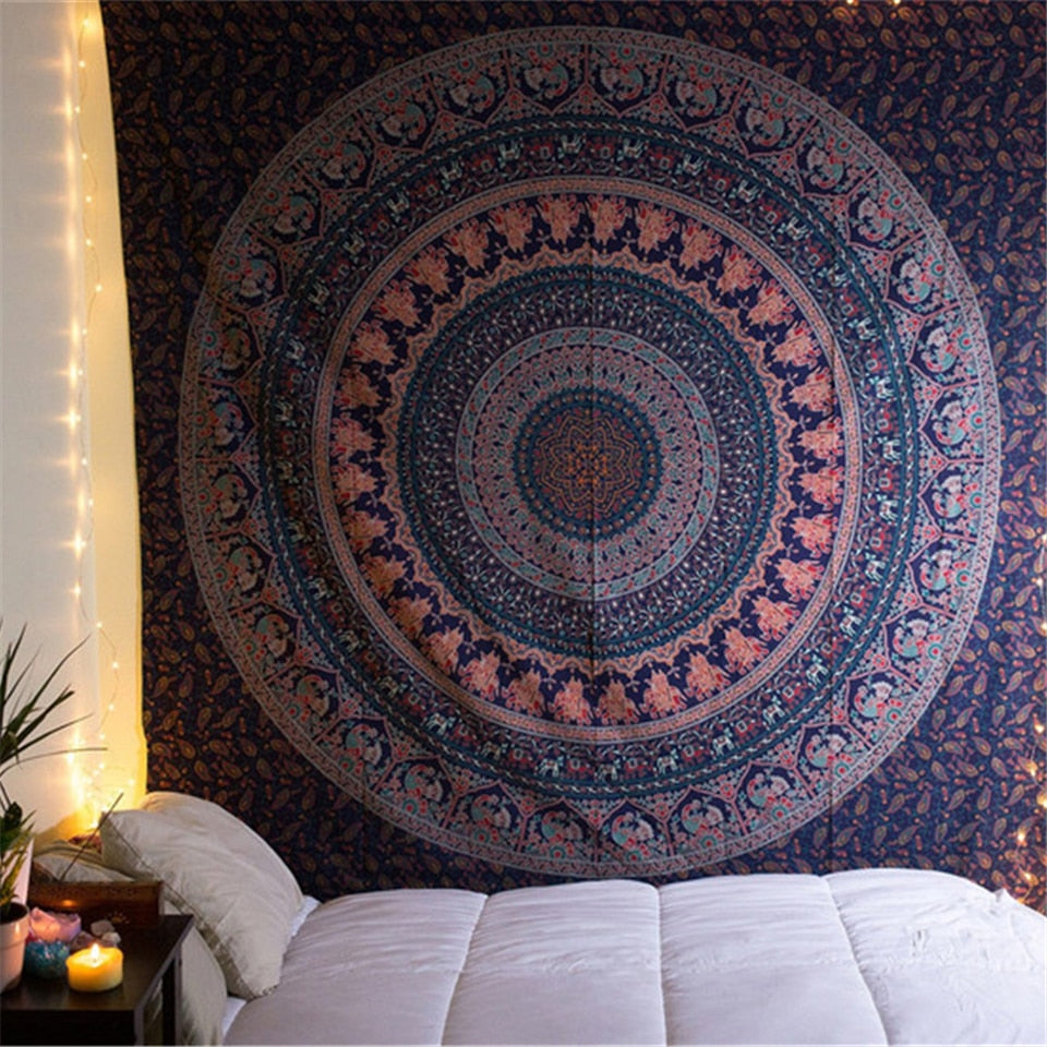 VibeCore Purple Fever Mandala Tapestry