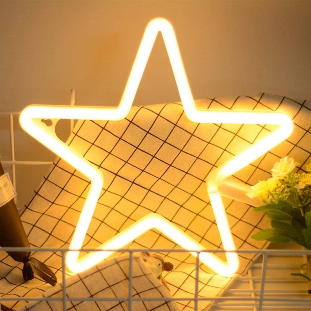 VibeCore Star Neon Light is a trendy LED sign that brings a celestial touch to any room. With its soft, glowing ambiance, it enhances the vibe of bedrooms, dorms, or lounges, adding a magical charm to your decor.