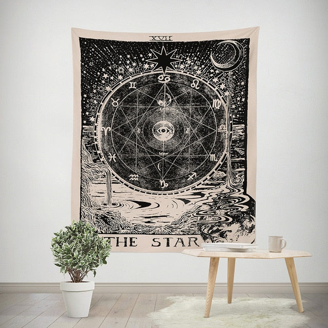 VibeCore The Star Tarot Card Tapestry